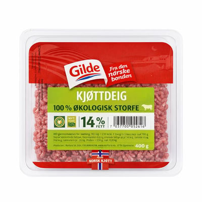 Kjøttdeig 100 % økologisk storfe