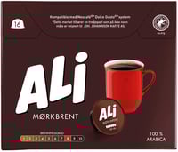 Ali Mørkbrent Kaffekapsel 16stk