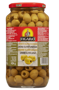 Figaro Grønne Oliven uten Sten 920g