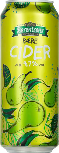 Pærecider 0,5l boks Berentsens