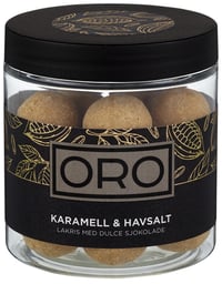Lakriskuler med Karamell og Havsalt 140g Oro