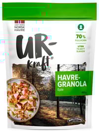 Havregranola Eple 400g Urkraft