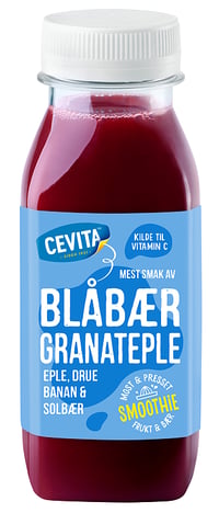 Smoothie Blåbær&Granateple 250ml Cevita
