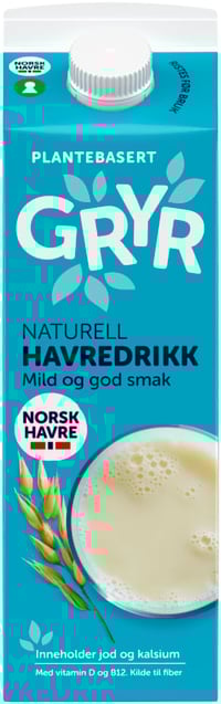 Gryr Havredrikk Naturell 1l Tine