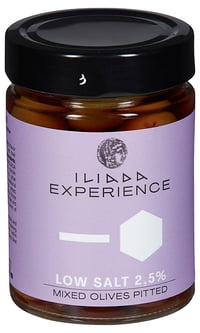 Olivenmiks Saltredusert u/Sten 340g Iliada