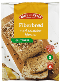 Møllerens Fiberbrød med Solsikke Glutenfri 389g