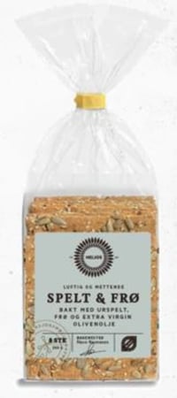 Knekkebrød Spelt&Frø Økologisk 200g Helios