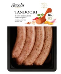 Tandoori Pølse Rå 270g A.Idsøe/Jacobs Utvalgte