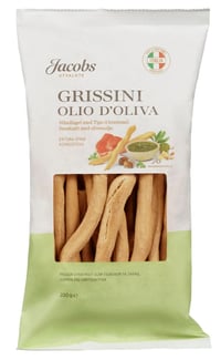 Grissini m/Olivenolje 200g Jacobs Utvalgte