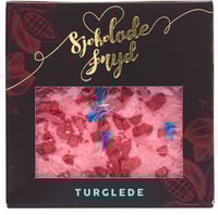 Turglede Hvit Sjokolade og Bringebær 65 g