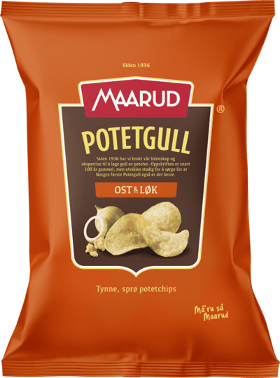 Maarud Potetgull Ost & Løk 200g