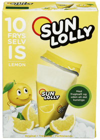 Sun Lolly Lemon 10pk