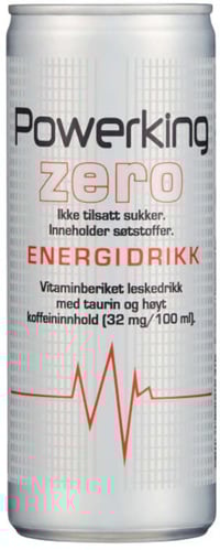 Powerking Zero Energidrikk 250ml boks