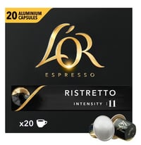 L'OR Espresso Ristretto  Aluminium Kaffekapsler Intensitet 11, 20 stk