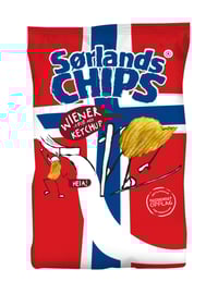 Sørlandschips Wiener m/Ketchup 180g
