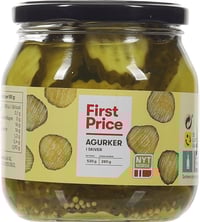 Agurker Skivede 530g First Price