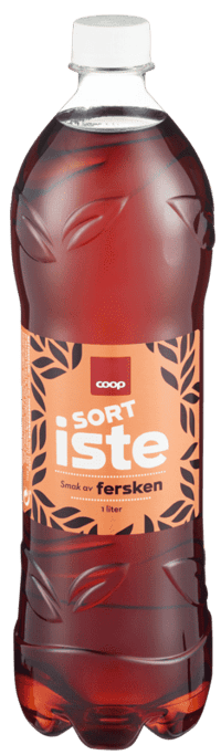 Coop Sort Iste Fersken 1l