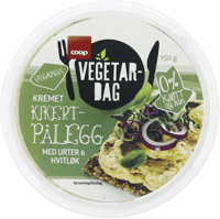 Coop Vegetardag Kikertpålegg Urter & Hvitløk 150g
