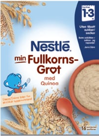 Min Fullkorngrøt Quinoa& Frukt 1-3år 480g Nestle