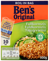 Fullkornris Boil In Bag 500g Ben's Original