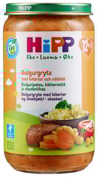 Bulgur m/Biff 12mnd Hipp