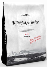 Klippfiskstrimler Gryteklar 500g Halvors