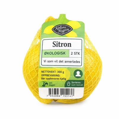 Sitron Økologisk 2 stk