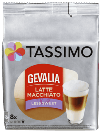 Tassimo Latte Macchiato Mindre Sukker 8kapsler