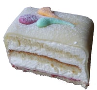 Bløtkakestykke m/Marsipan 2-Pk Nøtterø Bakeri