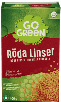 GoGreen Axa Røde Linser 400g