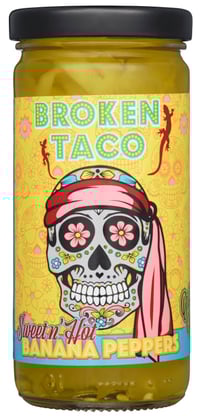 Banana Peppers Sweet'n Hot 226g Broken Taco