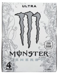 Monster Ultra White 0,5lx4 boks