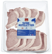Coop Svinekoteletter ca 1,5kg