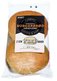 Burgerbrød 2pk Gourmet 150g Mesterbakeren