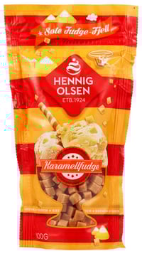 Strøssel Karamelfudge 100g Hennig-Olsen