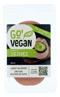 Pålegg Vegansk Smak Av Skinke 100g Go'Vegan