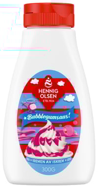 Bubblegumsaus 300g Hennig-Olsen Is