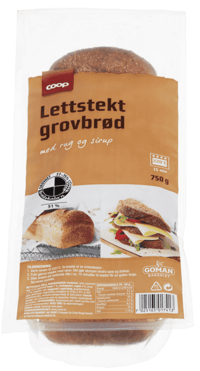 Coop Lettstekt Grovbrød 750g