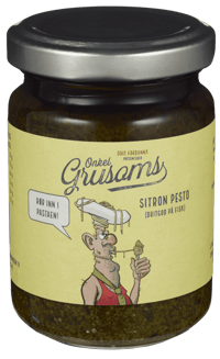 Onkel Grusoms Pesto Sitron 135g