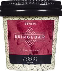 Bringebær Sorbet 140ml Storfjord