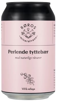 Tyttebærdrikk Perlende 0,33l boks Røros