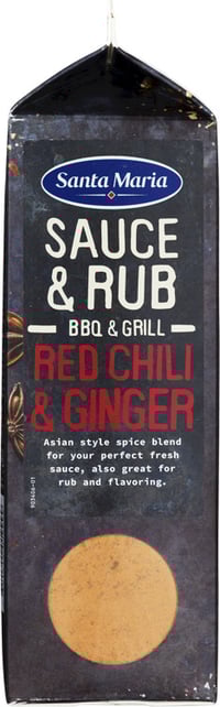 Bbq Sauce & Rub Mix Red Chili & Ginger 490g Santa Maria