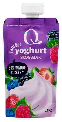 Frokostyoghurt Skogsbær 125g pose Q