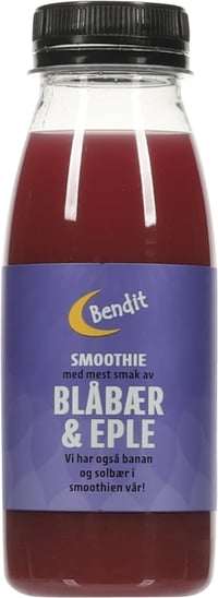 Smoothie Blåbær&Eple 250ml Bendit