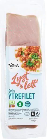 Svin Ytrefilet Ca500g Folkets