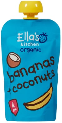 Banan&Kokos Økol 4mnd 120g Ellas