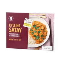 Kylling Satay med kokosmelk og grønnsaker