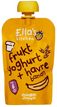 Fruktyogurt Banan&Havre 6mnd 100g Ellas
