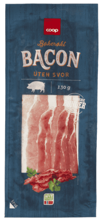 Coop Bacon uten Svor 130g