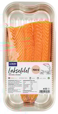 Laks Helside m/Skinn 700g Lerøy